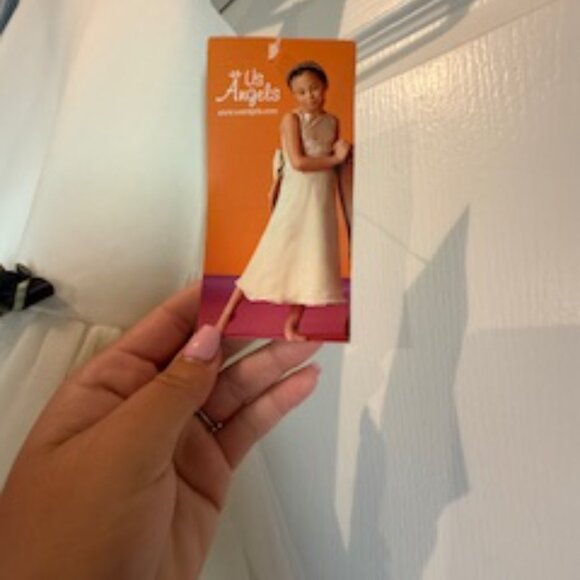 off white flower girl dress - Picture 4 of 4